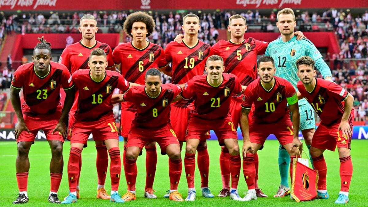 teamfoto voor België