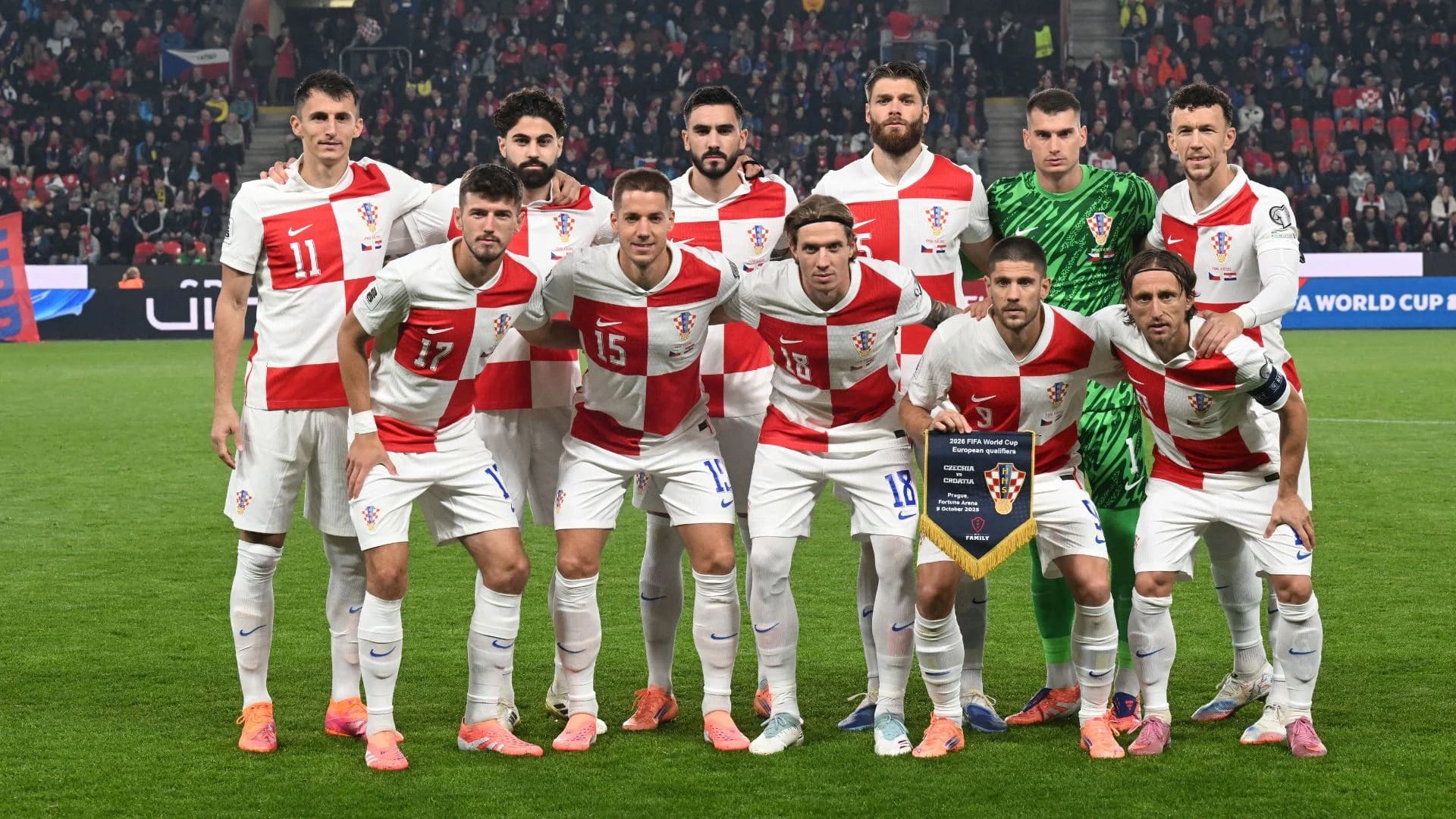 teamfoto voor Kroatië